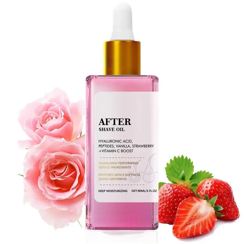 Shave Oil 90ml Strawberry Vanilla After Shave Oil Women For Smooth Skin Moisturizes Soft Serve For Armpit