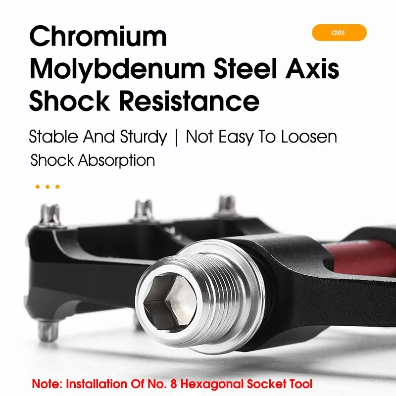 WEST BIKING CNC 3 Bearing Bicycle Pedals Ultralight BMX MTB Road Bike Pedals Non-slip Aluminum Alloy Reflective Cycling Parts