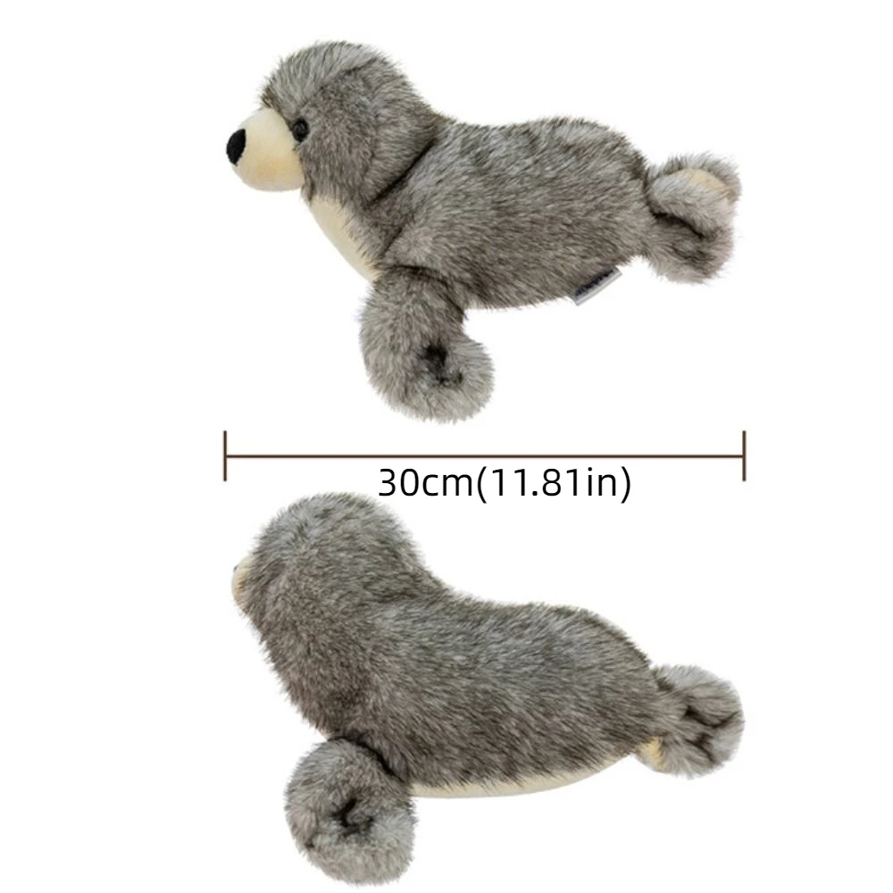 PP Cotton Sea Lion Plush Toys Fluffy Soft Sea World Animal Stuffed Dolls 30cm Collection Seal Stuffed Animal Birthday Parties