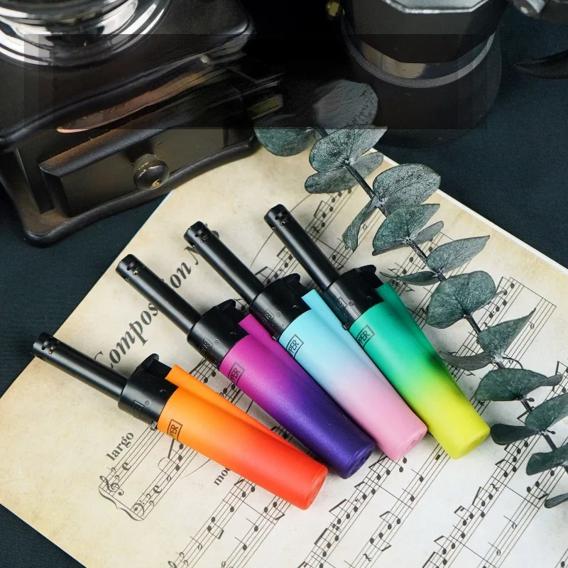 CLIPPER Grinding Wheel Original Butane Lighter Interesting Personality Pattern Refillable Gas Lighter Use Collection Gifts 1 Box