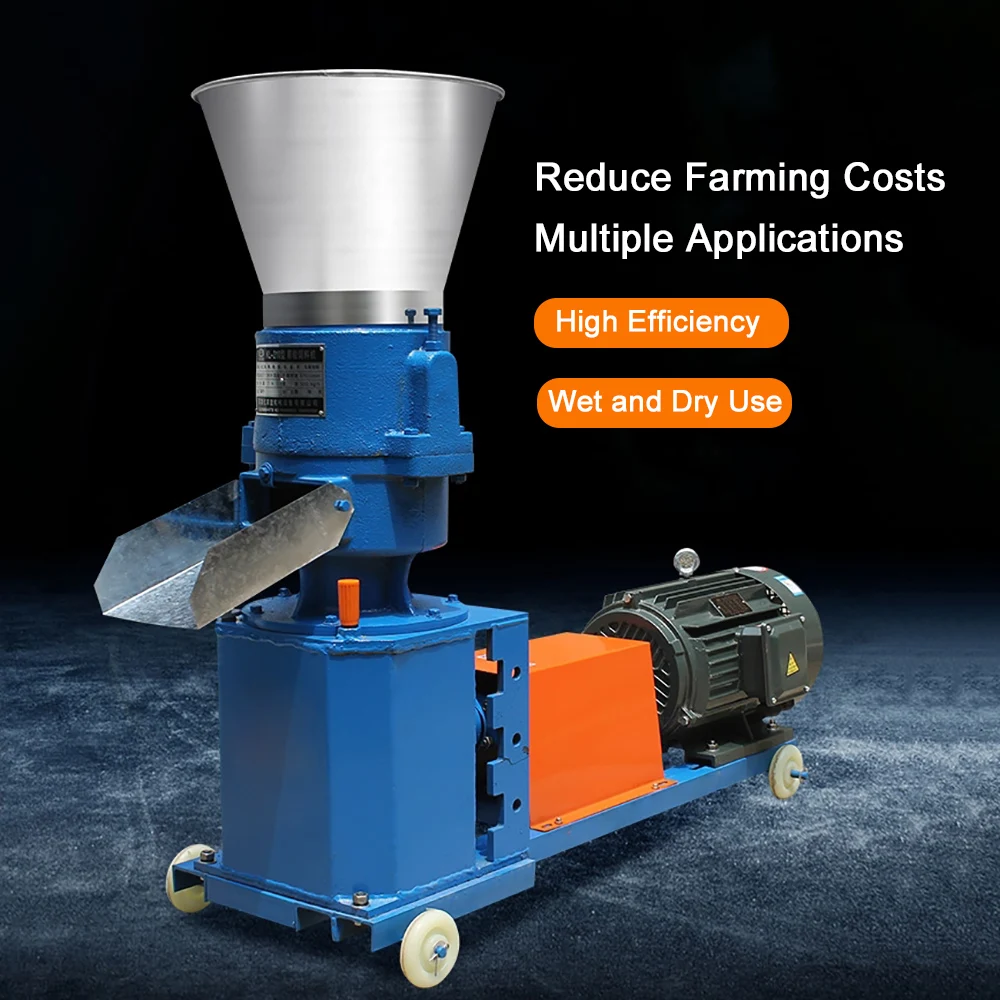 220v/ 380v Pellet Press Animal Feed Pellet Mill Biomass Pellet Machine 4kw  150kg/h-200kg/h - Wood Pellet Mill - AliExpress