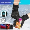 Water-resistant Winter Gloves 3M Thinsulate Touchscreen Thermal Outdoor Snowboard Ski Gloves Motorcycle Bike Cycling Gloves Men 5