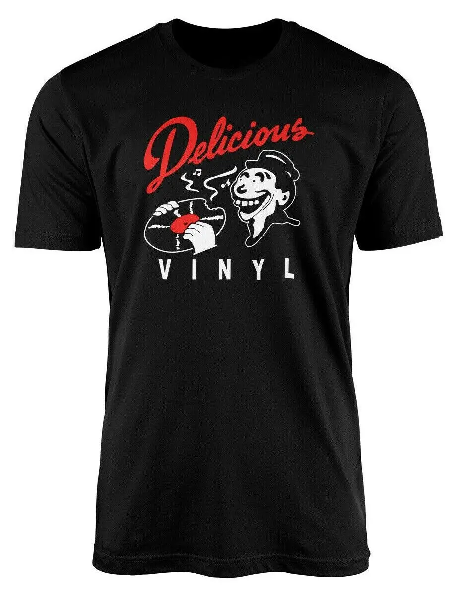 Maglietta Nera Dj Delicious Vinyl Pioneer Serato Records Rane Mixer S Xxxl Maniche Lunghe O Corte