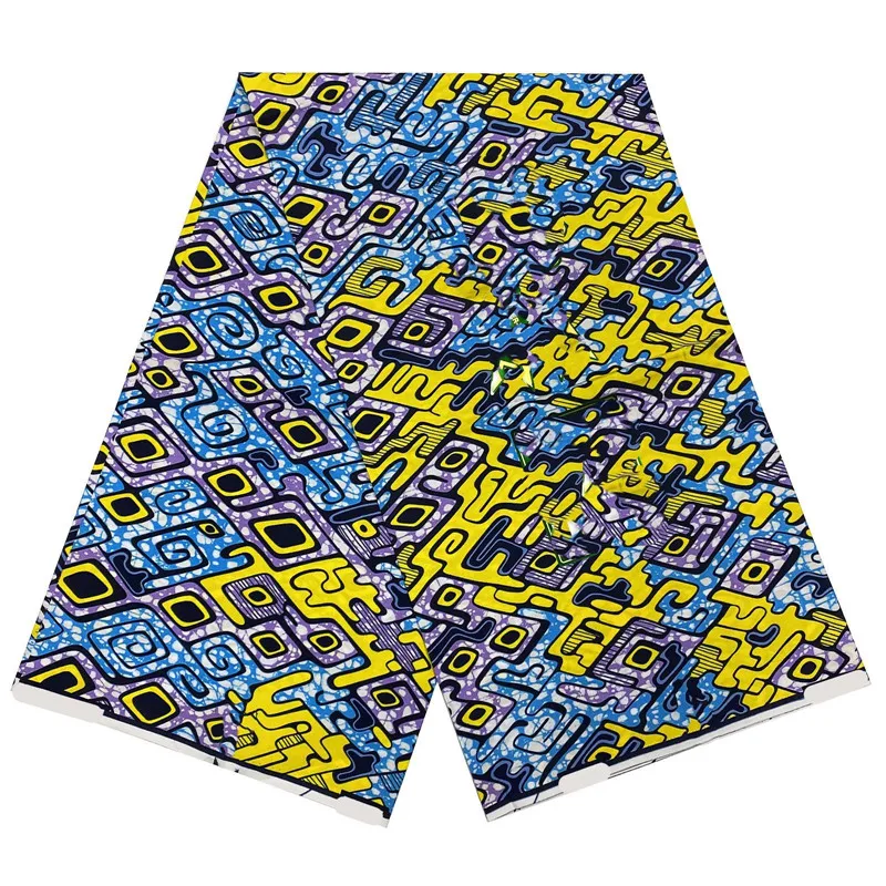 

African batik 100%Cotton real Wax Fabric 2023 Factorg price Wholesale High Quality Ankara Veritable Soft Wax Print Fabric F11-21