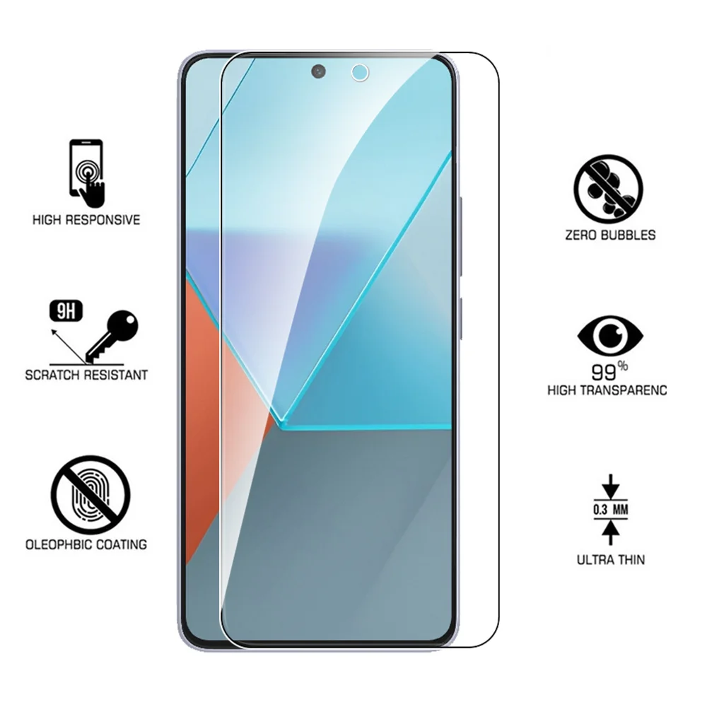 4-Pack Tempered Glass Screen Protector Safety Film Cover