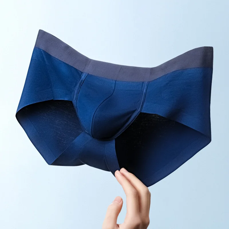 

Men's Underwear Seamless Briefs Modal Solid Color Mid-Low Waist Breathable Sexy