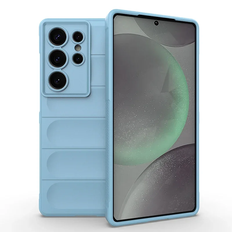 Silicone Soft-Touch Airbag Case with Full Lens Protection and Anti-Drop Cover