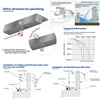 60/90/120cm Waterfall Blade Spillway Stainless steel Fountain Spa Water Descent RGB Wall Mounted Decorative Colorful 4