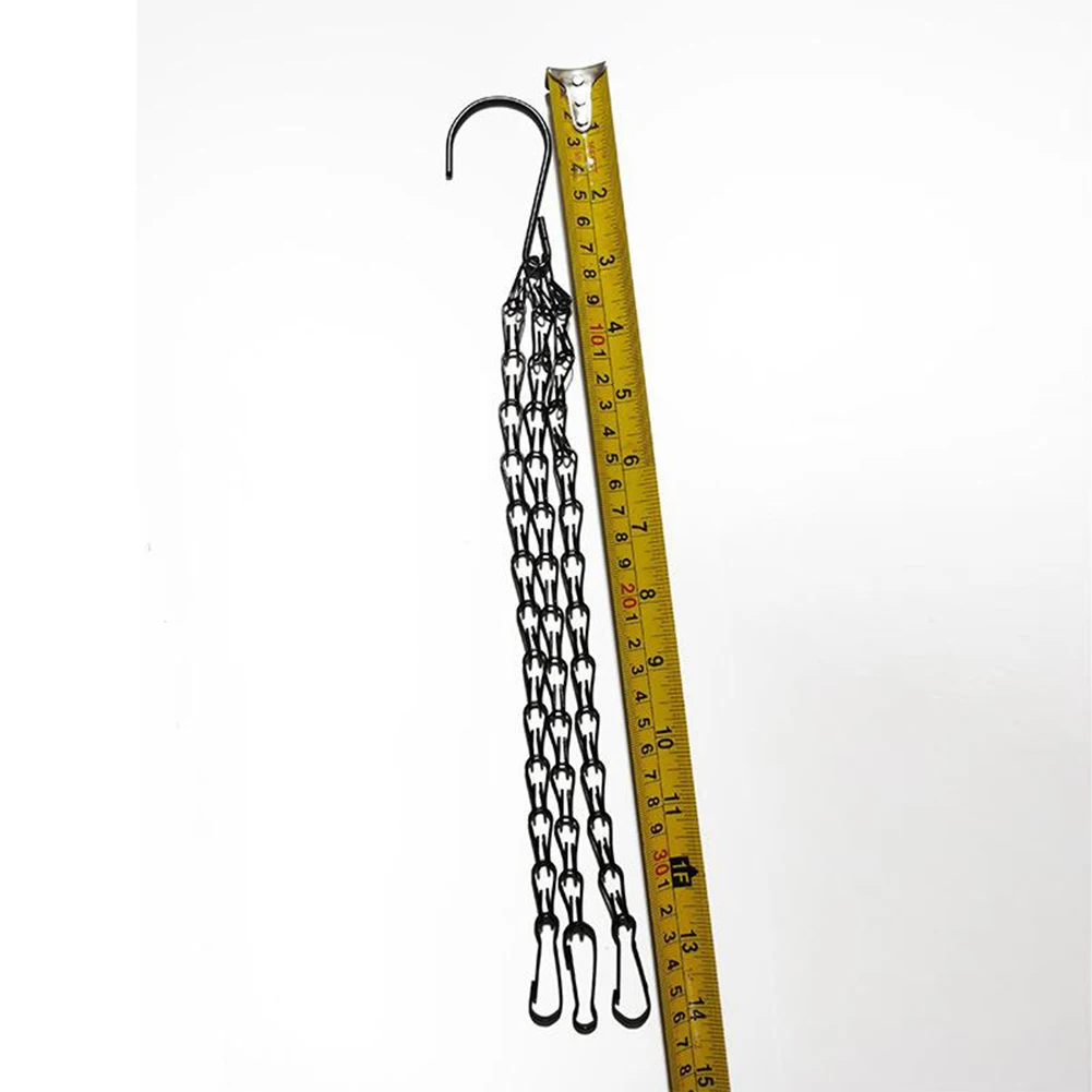 35/40/45/50/55cm Rattan Hanging Basket Flower Pot Chain Hydroponic Plants Plant Grow Tools Garden Decorations With 3 Hooks