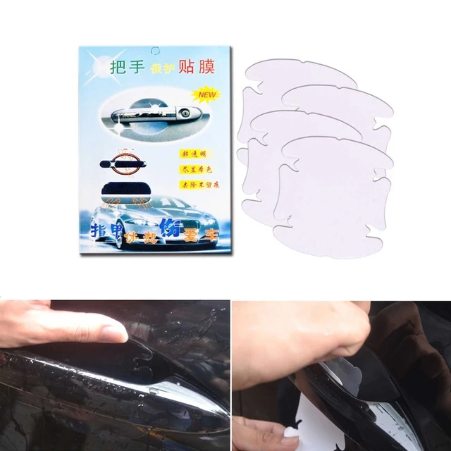 4x Auto Tür Griff Unsichtbare Film Scratch Aufkleber Auto Aufkleber  Universal Marke Neue Auto Zubehör Hohe Qualität - AliExpress