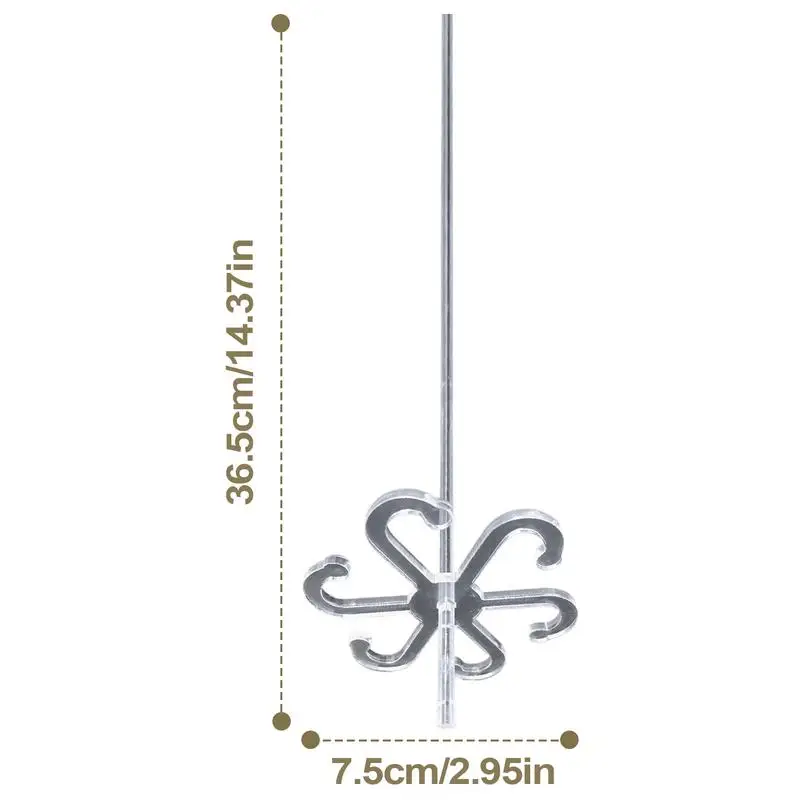 Plant Clips 5Pcs Acrylic Clear Stem Support For Climbing Plants