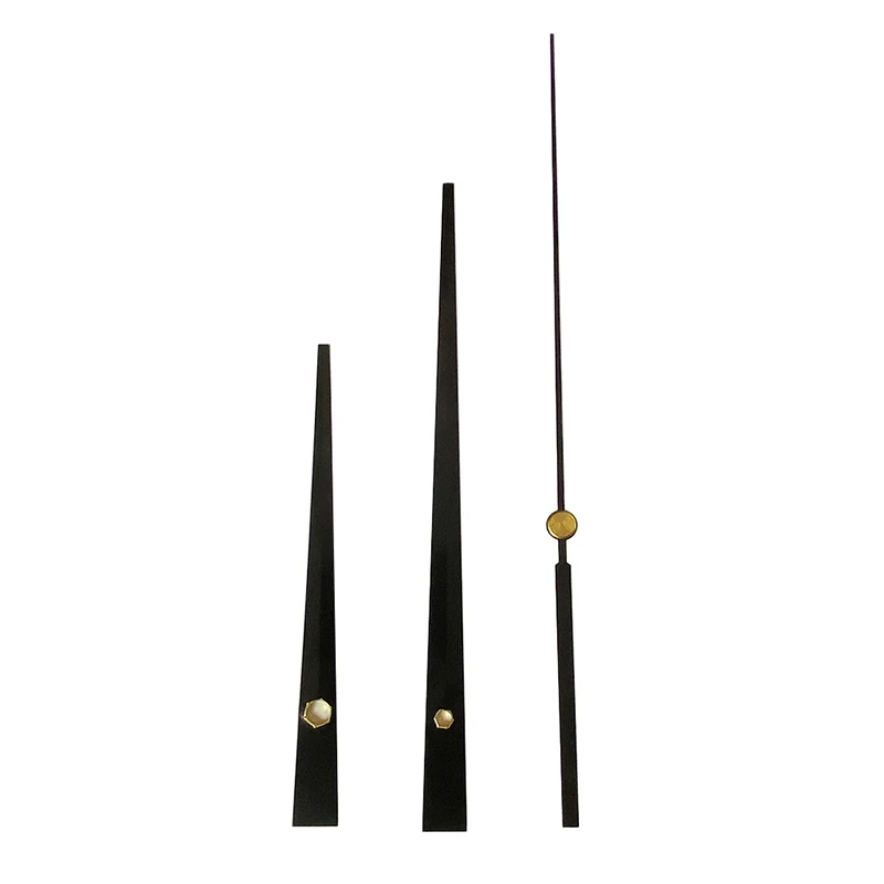 100sets Skp Shaft Clock Long Hands 720black (just Hands) Metal