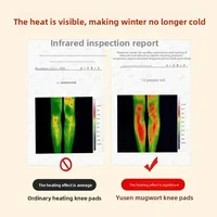 2PCS Wormwood Self Heating Knee Sleeve Warmer Knee Pad Women Men Older Arthritis Joint Pain Relief & Tendonitis Injury Recovery 5