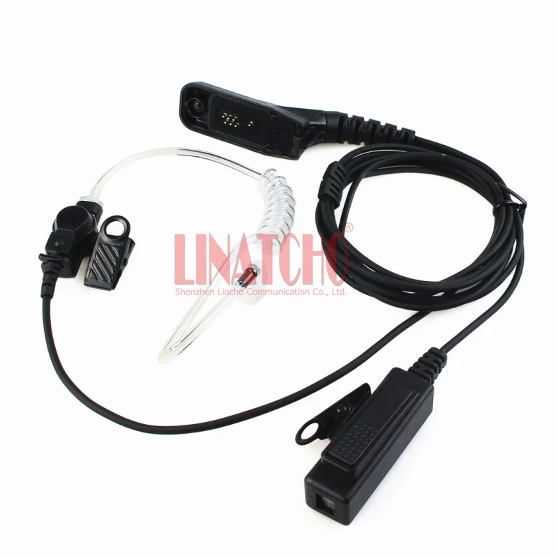 XPR6500 XPR6550 XPR6580 XiRP8268 XiRP8200 Headset PTT Mic Coil Air Tube Earphone