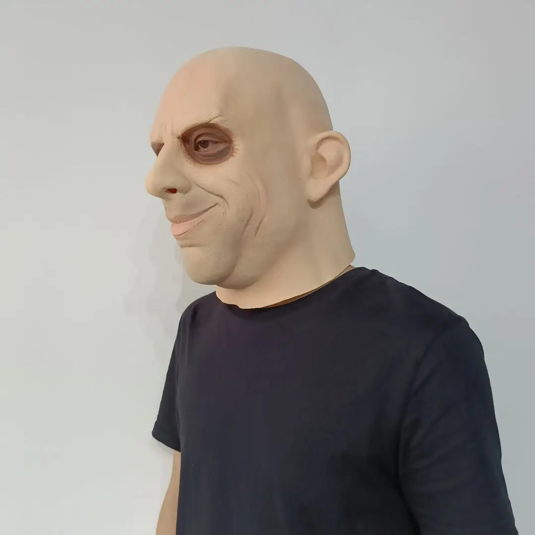 Hochwertige rätselhafte Onkel-Freak-Kostümmaske, klassische dunkle Komödie-Charaktermaske, alte Onkelmaske – Detail 17