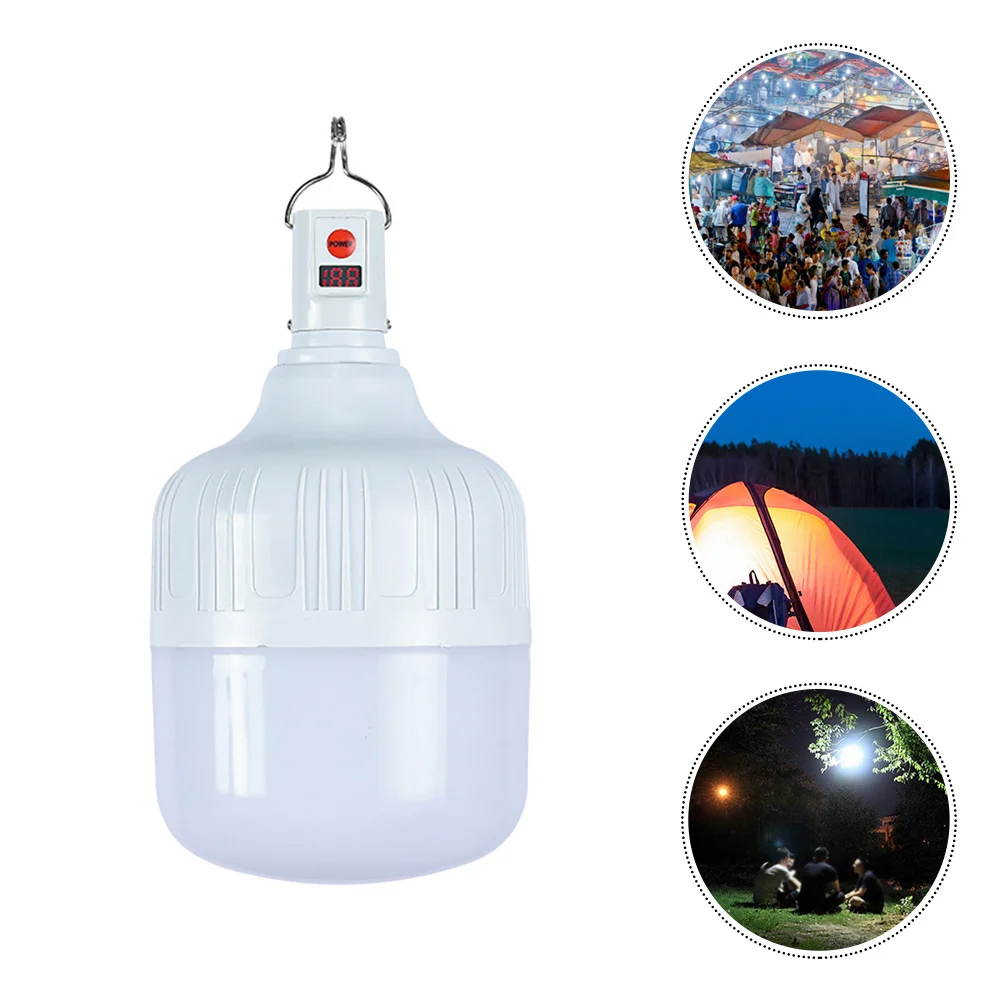 

Rechargeable LED Tent Lamp 100W Portable Waterproof Dimmable Emergency Lighting Lamp Bulb Hook durable Outdoor Camping BBQ Light