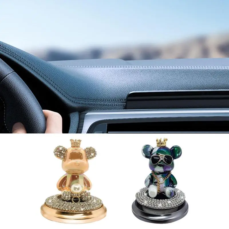 

Освежитель воздуха для приборной панели автомобиля, диффузор с милым медведем, ароматическое украшение, портативный и модный Декор, ароматерапия