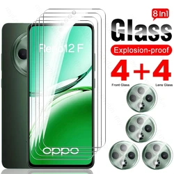 Enhanced 8-in-1 Tempered Glass Cover with Camera Screen Protector for Oppo Reno12 FS (8In1 4Front 4Lens)