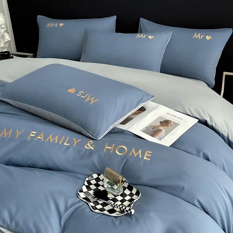 

High-end Winter Warm Bedding Set Queen High Quality Thicker Duvet Cover Set with Sheets Quilt Cover and Pillowcases
