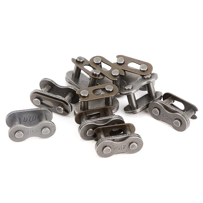 10 pcs/lot 415H Chain Master Link 2-Stroke Motorized Bike Gas Engine Parts Motocicleta Motorcycle Accessories