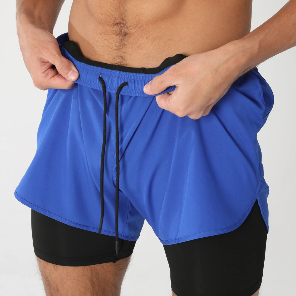 Men's 2-in-1 Quick Dry Gym Running Shorts 4