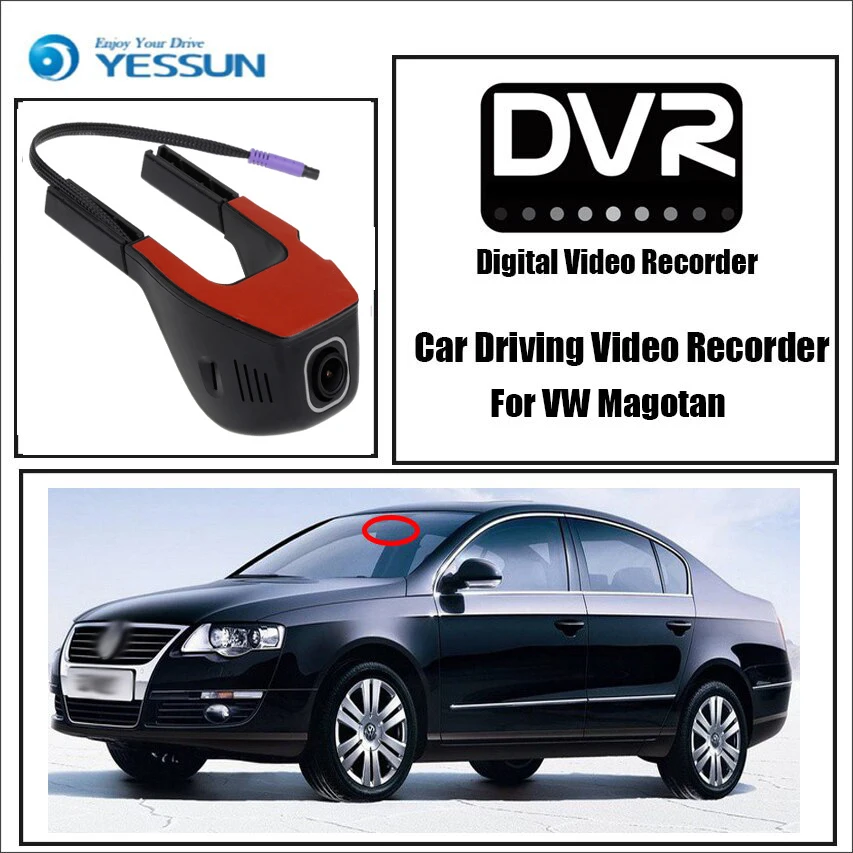 

YESSUN for Volkswagen Magotan Car Driving Video Recorder Wifi DVR Mini Camera Novatek 96658 FHD 1080P Dash Cam Night Vision