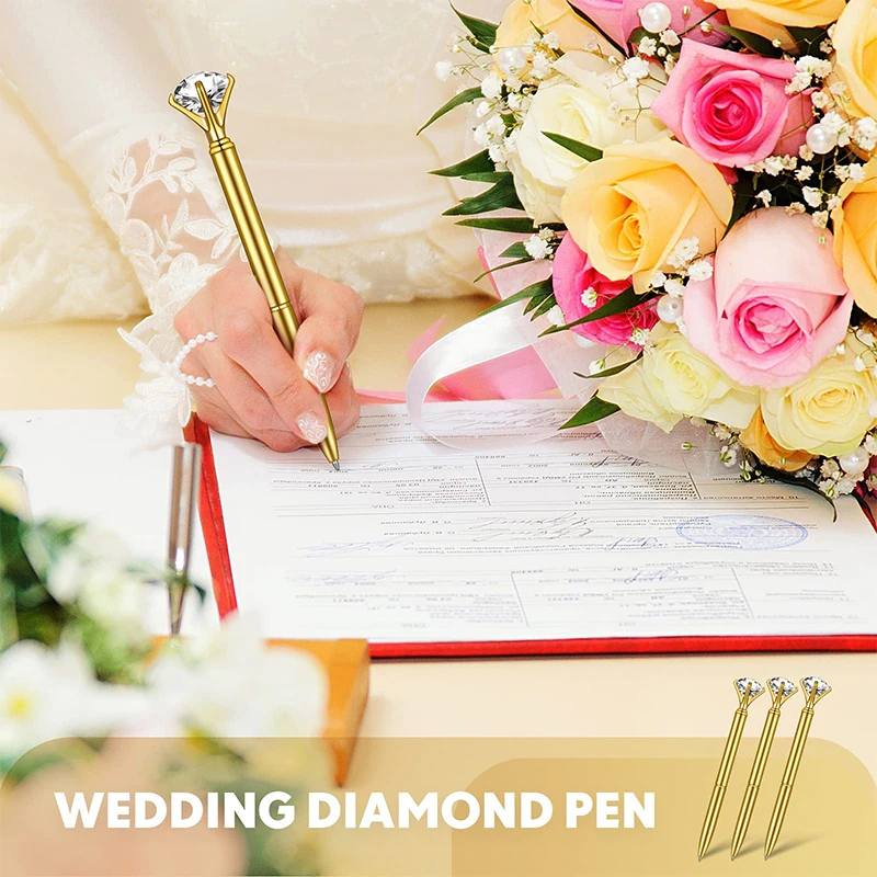 Antique Wedding Signing Pen with Filigree Base