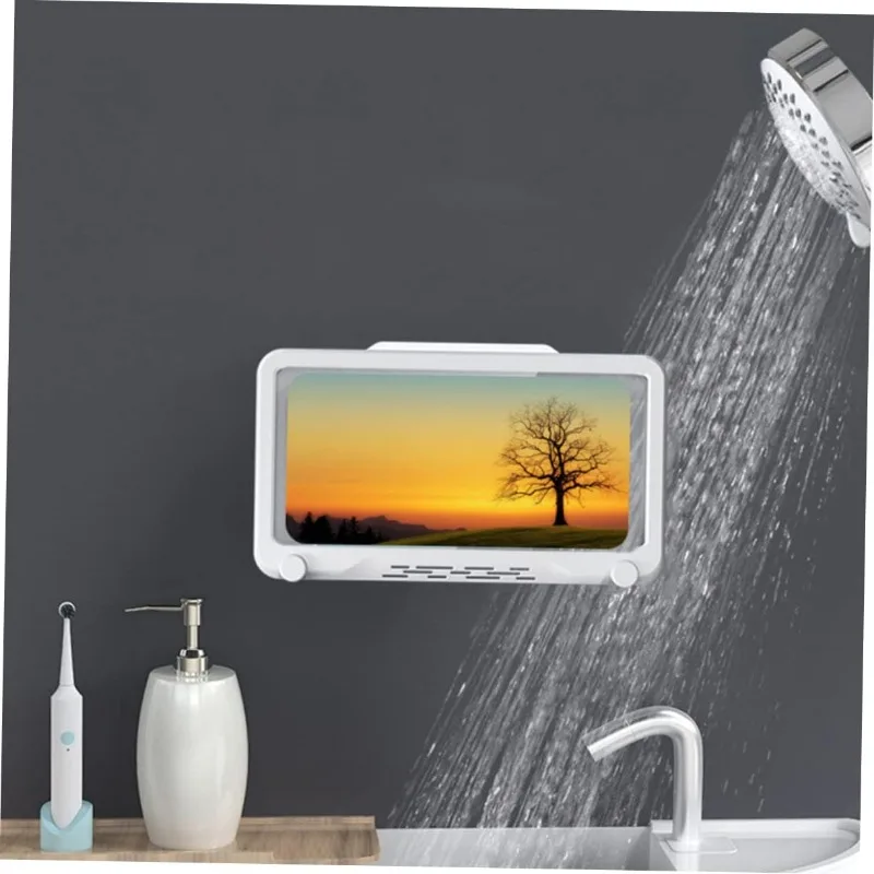 Soporte Para Teléfono En La Ducha Con Altavoz - IPX4 Impermeable Y Antivaho - ¡Música En El Baño!
