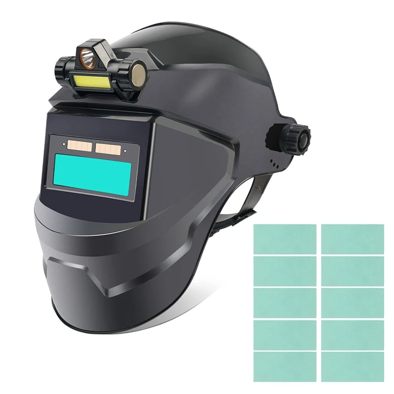 

AFBC Auto Darkening Welding Helmet Welding Mask With LED Light Solar Powered Welder Helmet Face Mask