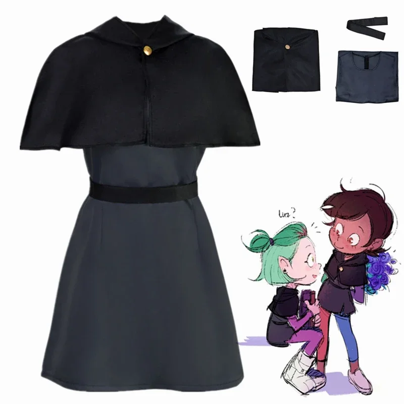 

Костюм для косплея из аниме «Сова», черный костюм для взрослых, Униформа, наряд на Хэллоуин, искусственная накидка