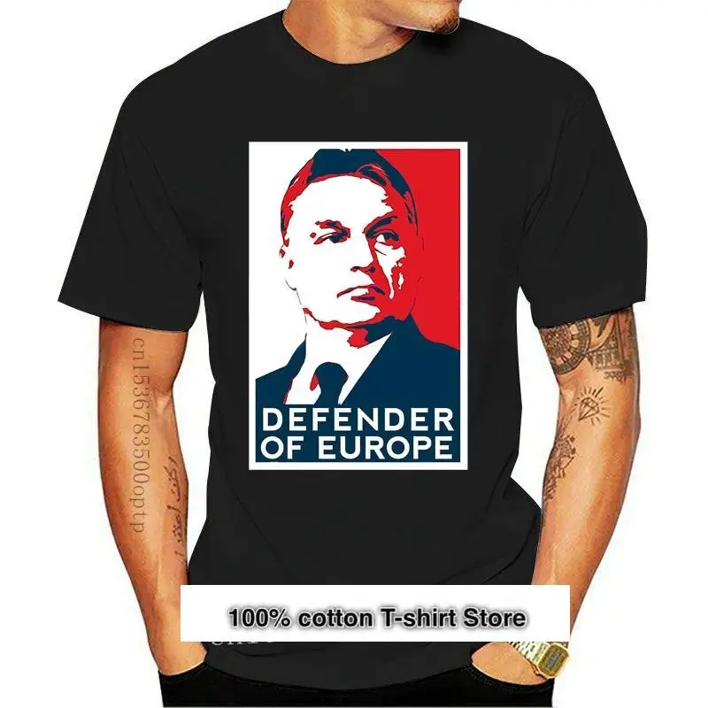 Camiseta con escote en V para hombre, nueva Orban, Hungria, moda con letras