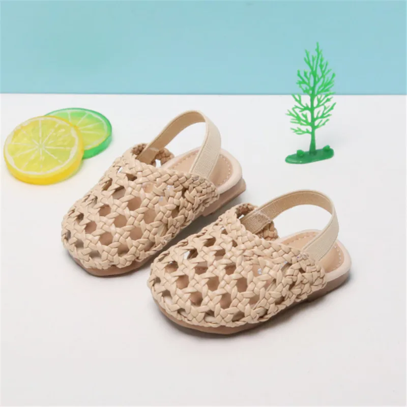 New Summer Infant Shoes Hollow Out Braid First Walkers Soft Sole Fashion Baby Girls Sandals EU 15-25