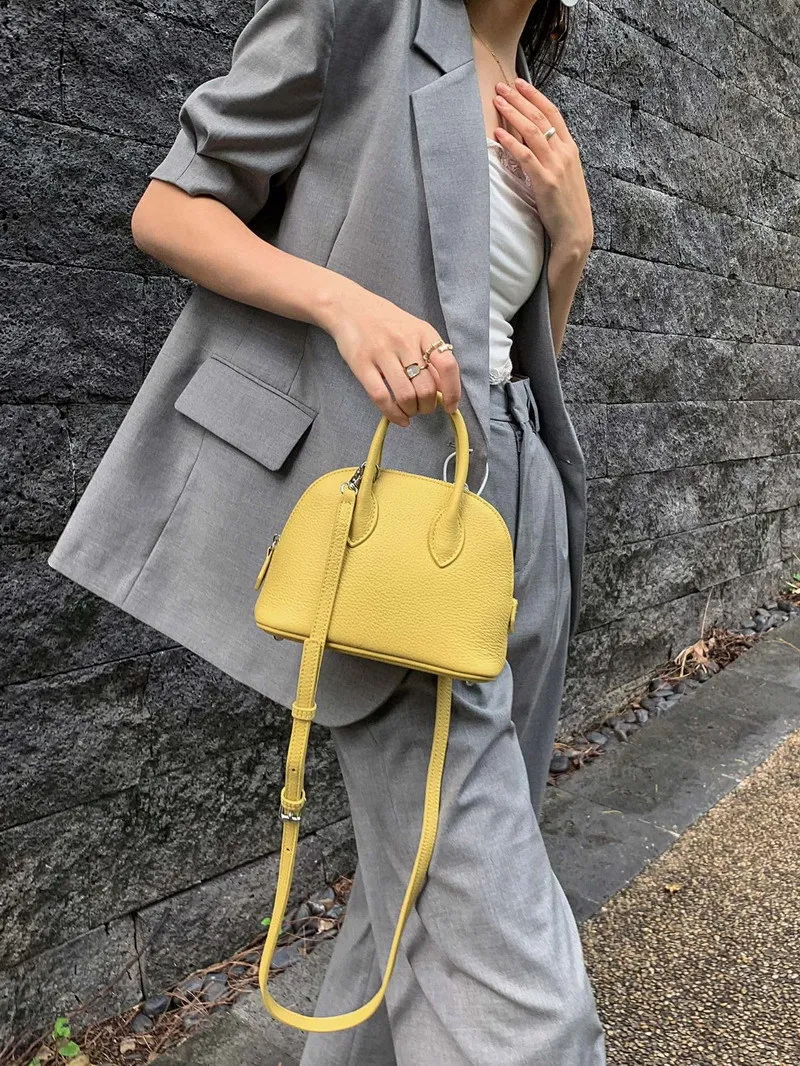 Klassische Damen Handtasche Aus Leder Als Umhängetasche Klein_voghion.com