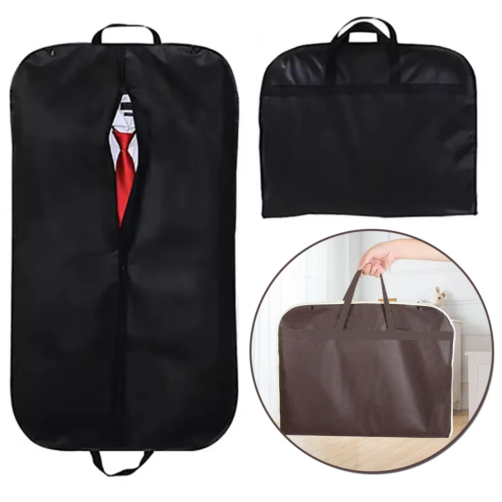 

Dust Proof Garment Protector Cover Bag Fully Enclosed Clothes Cover with Zipper Clothes Bags Hanging Durable Clothes Storage Bag