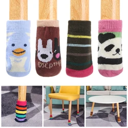 4Pcs 14 Styles Furniture Home Decor Non-Slip Table Foot Socks Floor Protectors Chair Leg Covers Knitting Sock