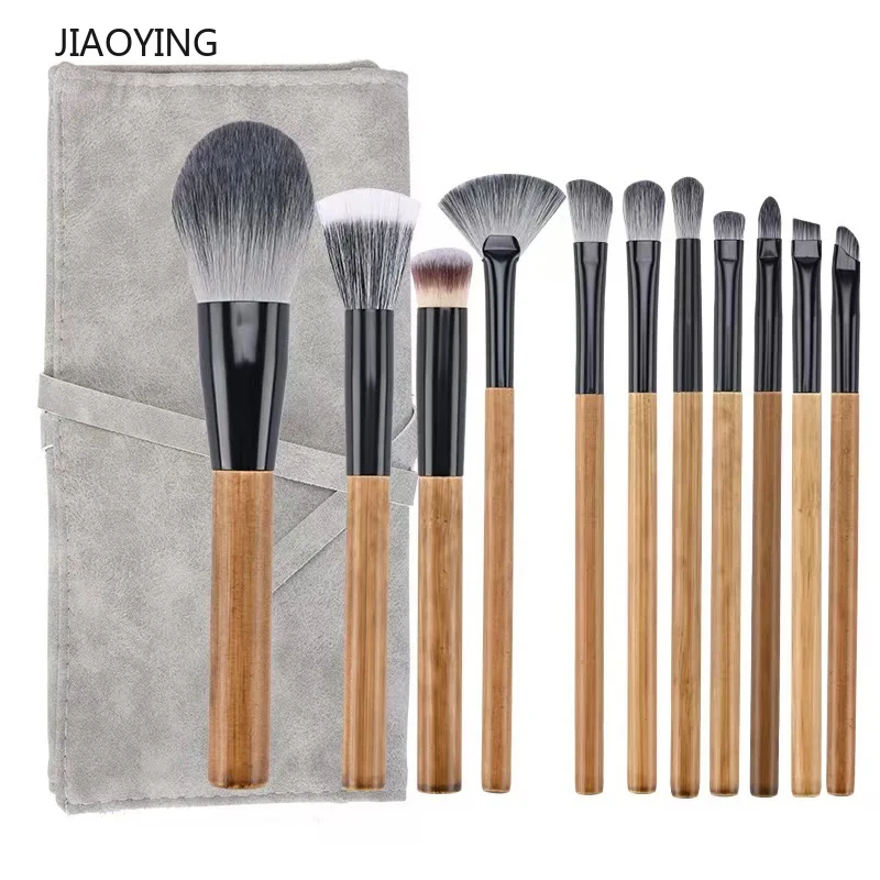 Professional Makeup Brushes Set 11 Pcs Soft Bristles for Beginners Foundation Brush  Makeup Brushes Set zestaw pędzli 2