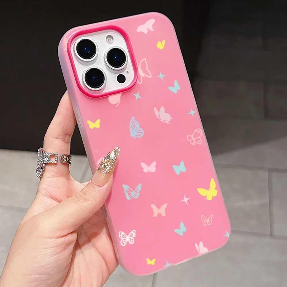 Vibrant Butterfly Art Silicone Phone Case