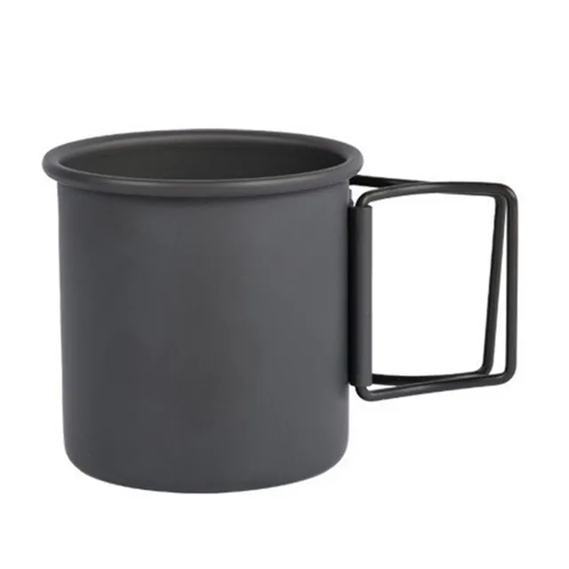 Agatige Outdoor Camping Drinking Cup With Foldable Handle Aluminum