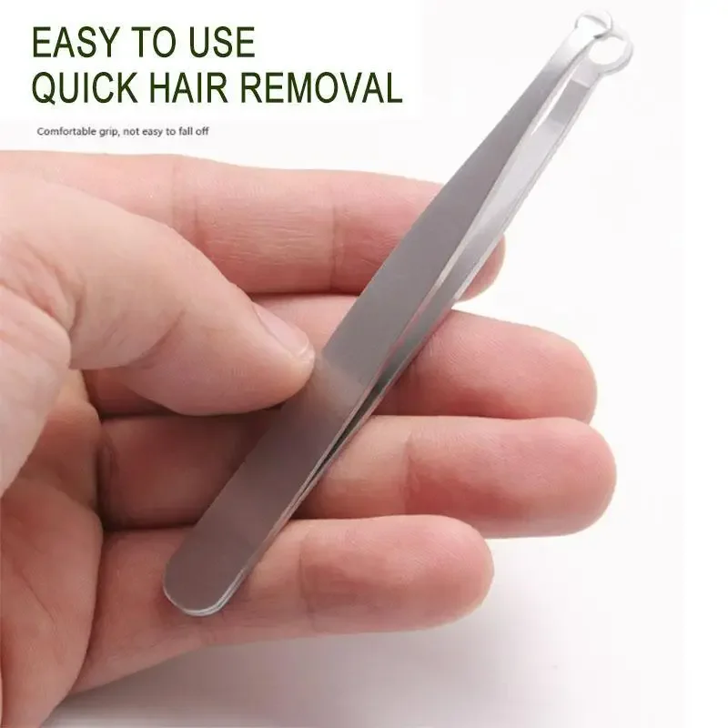 Nose Hair Trimmer Nose Hair Scissors Nose Hair Shears Universal Nose Hair Trimming Tweezers Stainless Steel Eyebrow Nose Hair Scissors Manicure Facial Trimming Makeup Tools
