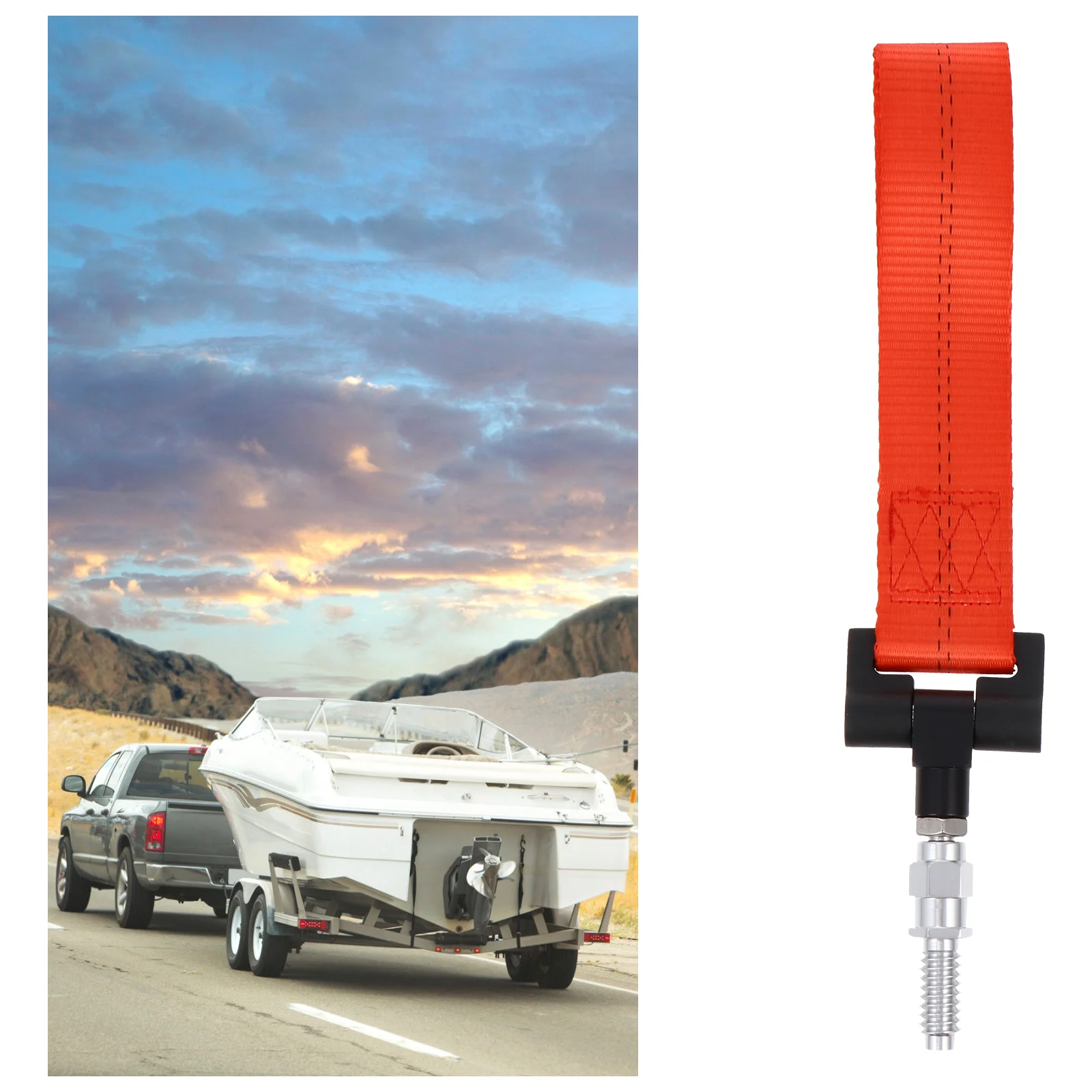 

Trailer Belt Car Straps Tow Rope Modified Supplies Recovery Tools Nylon Front Rod Towing