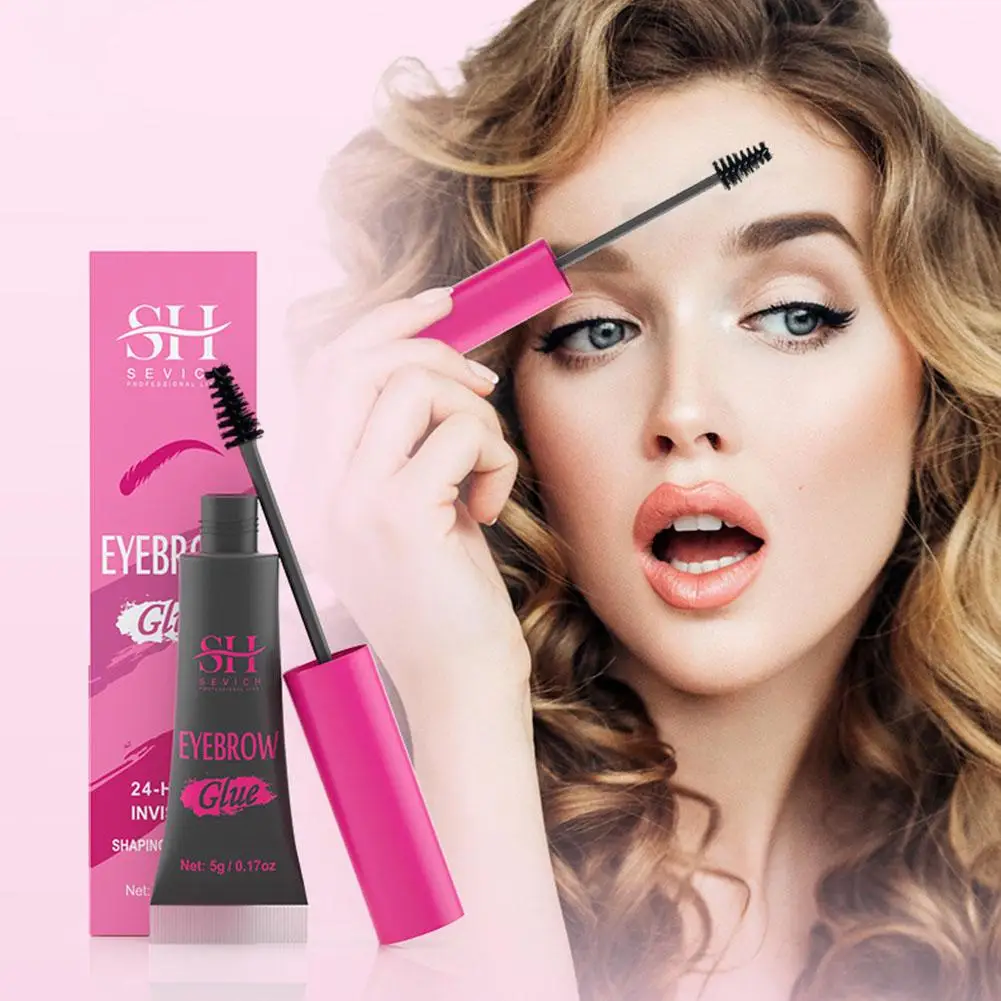 

Eyebrow Gel With Brush Brow Tinted Dye Waterproof & Colors Brow Eyebrow Brow 5 Makeup Styling Long-lasting Thickening Cream X6J0