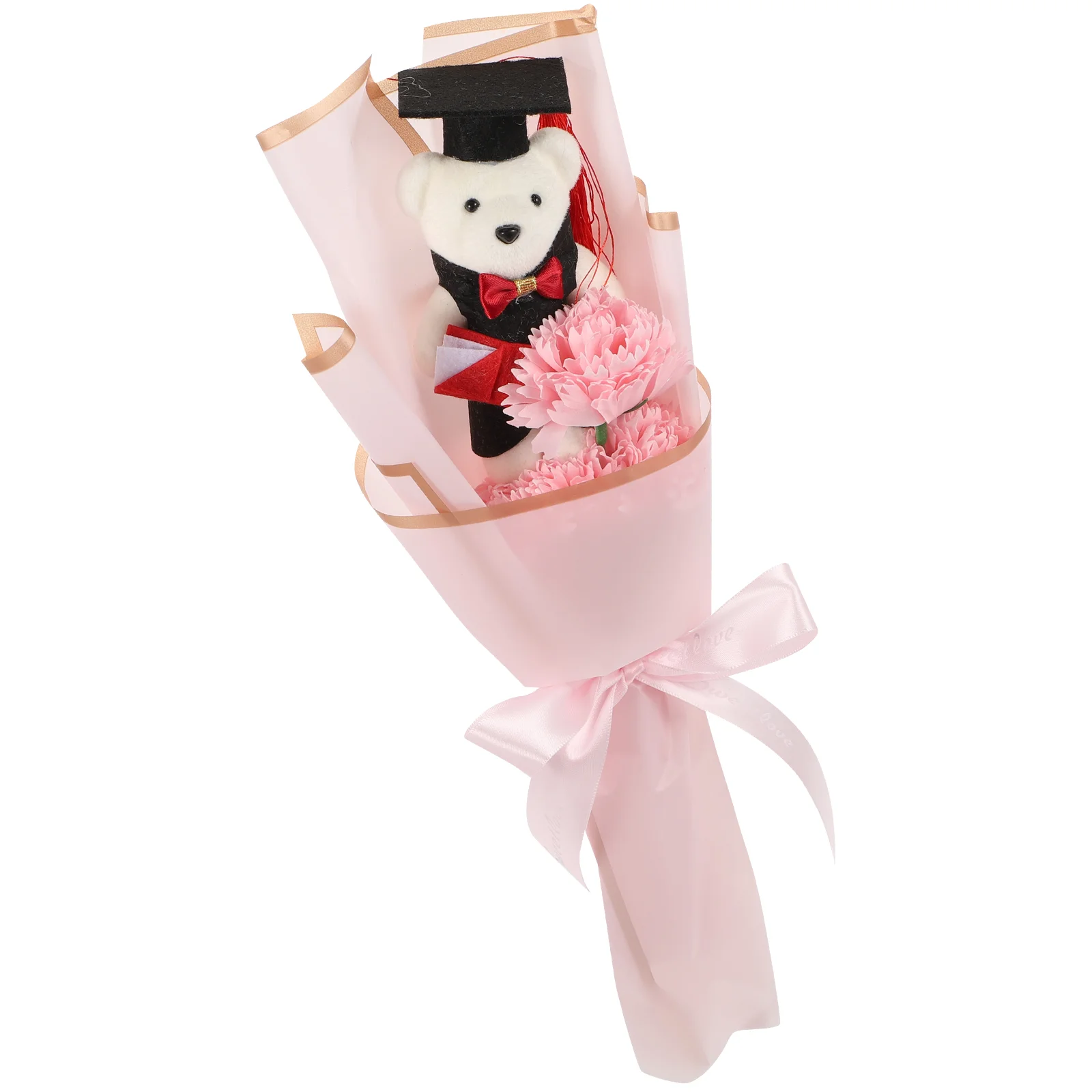 

Graduation Cartoon Bear Bouquet Stuffed Animal Plush Toy Flower Bouquet Valentine'S Day Birthday Party Favor