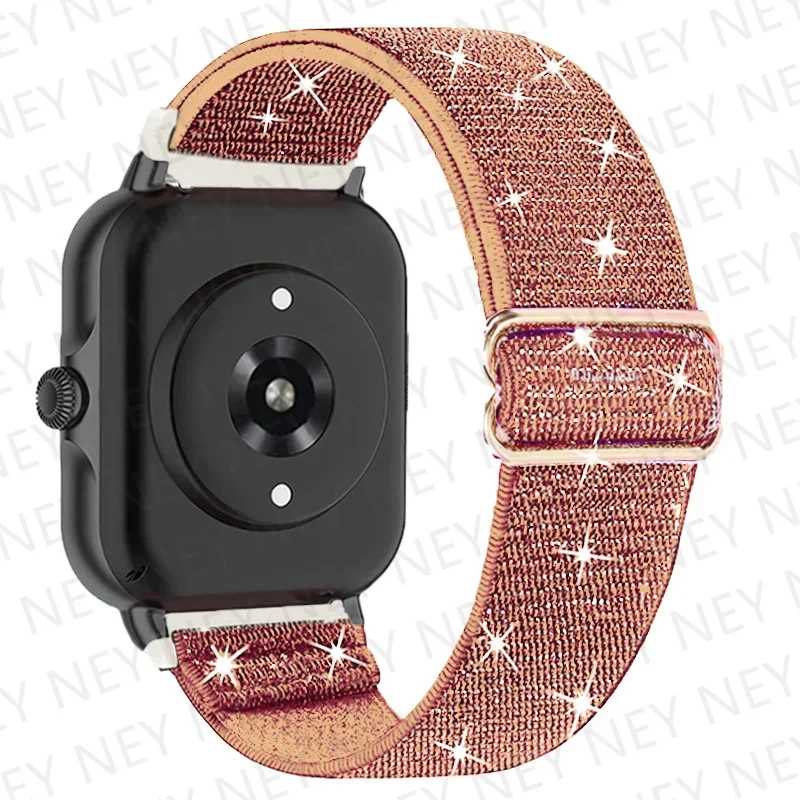 Bohemian Pride Shiny Elastic Strap Bracelet, Universal Fit 20mm/22mm Bands