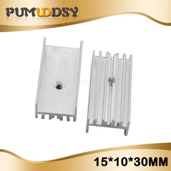Versatile Aluminum Radiator Cooling Kit - 100 Pieces (15x10x30mm)