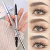 Waterproof Double Head Eyebrow Pencil Lasting Easy To Color No Blooming Ultra Fine Rotatable Eye Brow Pen Eyes Makeup Cosmetics 3