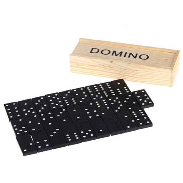 1Set Domino Building Blocks Kit Domino Board Game Travel Fun Table Game Kids Portable Domino Toys Children Educational Toys Gift 3