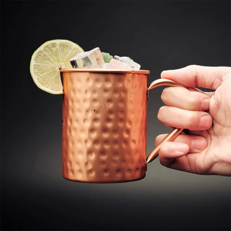 Elegant 400ml Copper Plated Moscow Mule Mug - Durable for Beverages & Stylish Barware