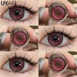 Vibrant Violet Anime - Inspired Colored Contact Lenses (Rose purple)