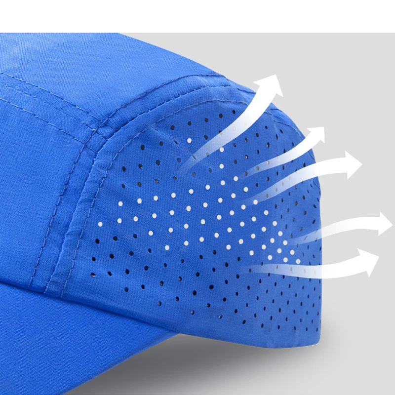 Dad Hat  Quick Drying Breathable Mesh 5-Panel Baseball Cap Snapback Cap Trucker Hats Cap with Name Customized 2