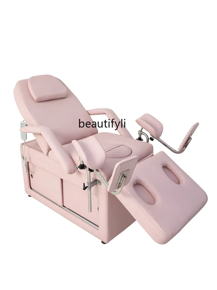 Automatic Gynecological Examining Table Electric Lifting Washing Bed Multifunctional Confinement Outpatient Bed short sleeve confinement clothing maternity dress nursing dress cotton maternity pajamas dress denim skirt